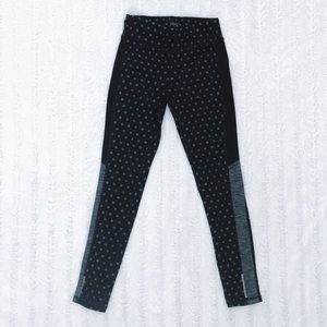 🐚🌚Athleta Girl Black Polka Dot Leggings M 🌚🐚